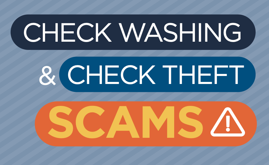 Check Washing and Check Theft Scams