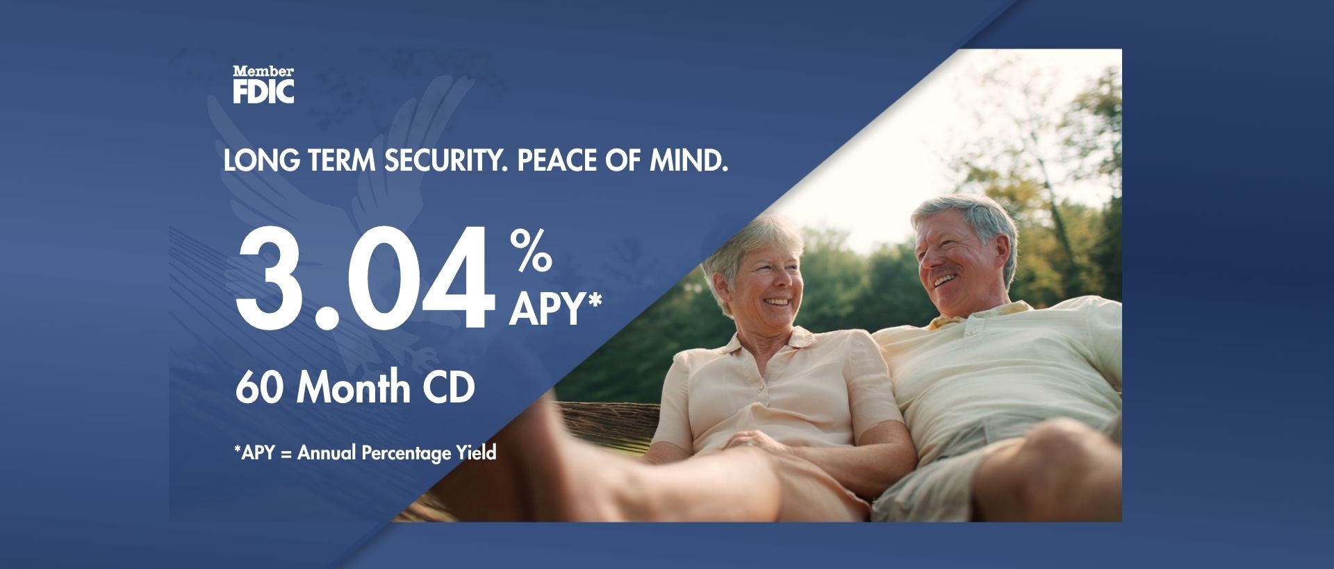 60 month CD ad with 3.04% apy