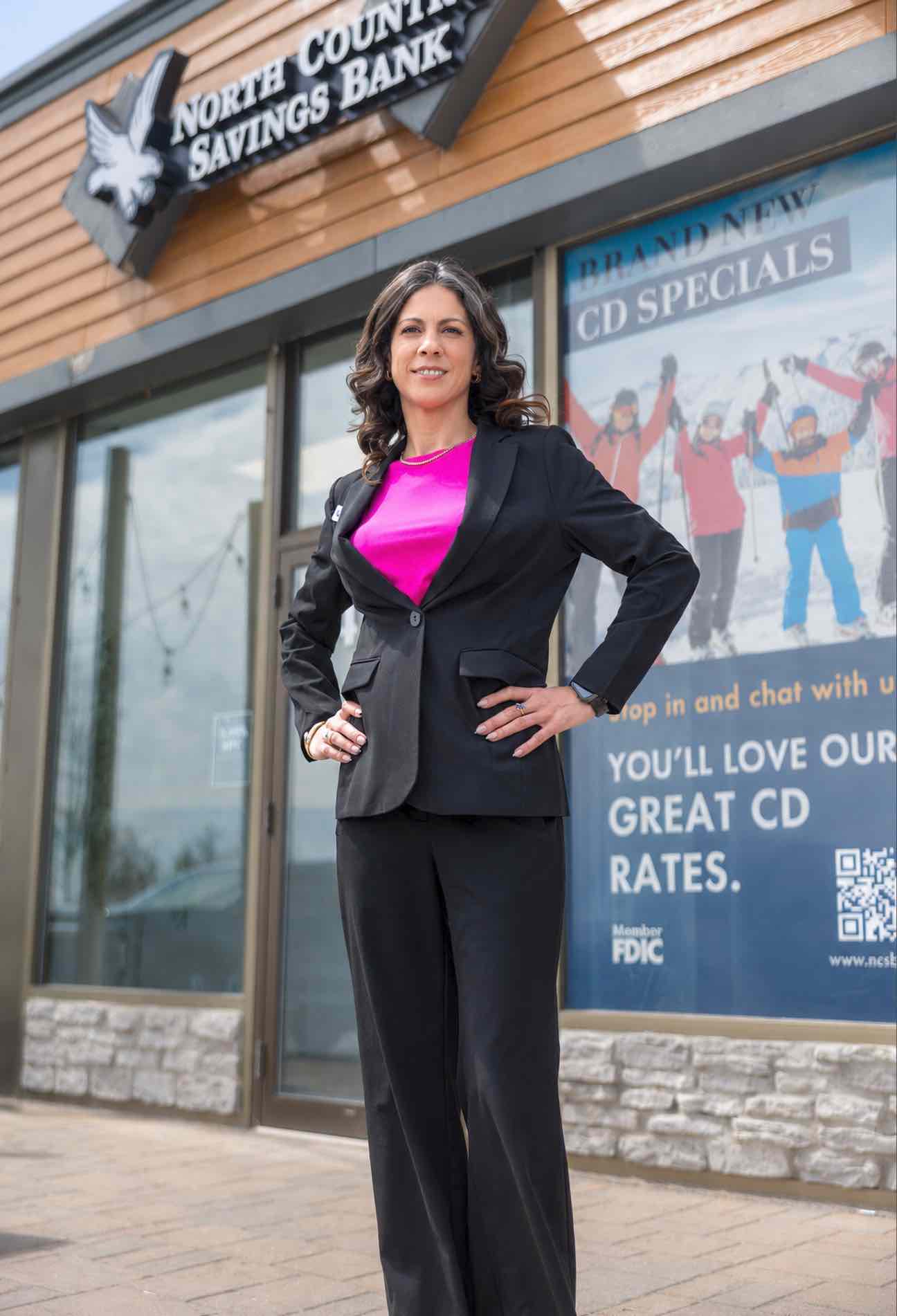 Marcy DuBrey standing outside of NCSB